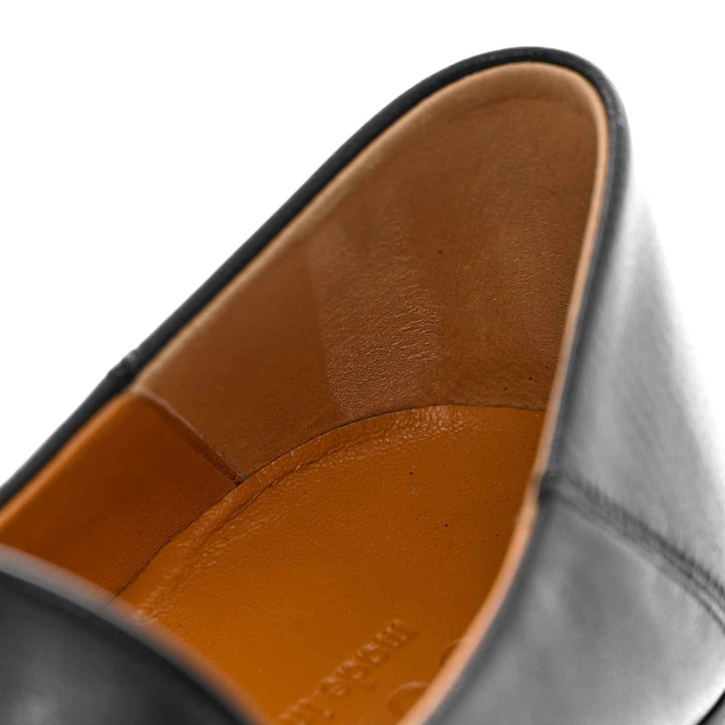 Goatskin Mens Horsebit Loafers 9.5 Black