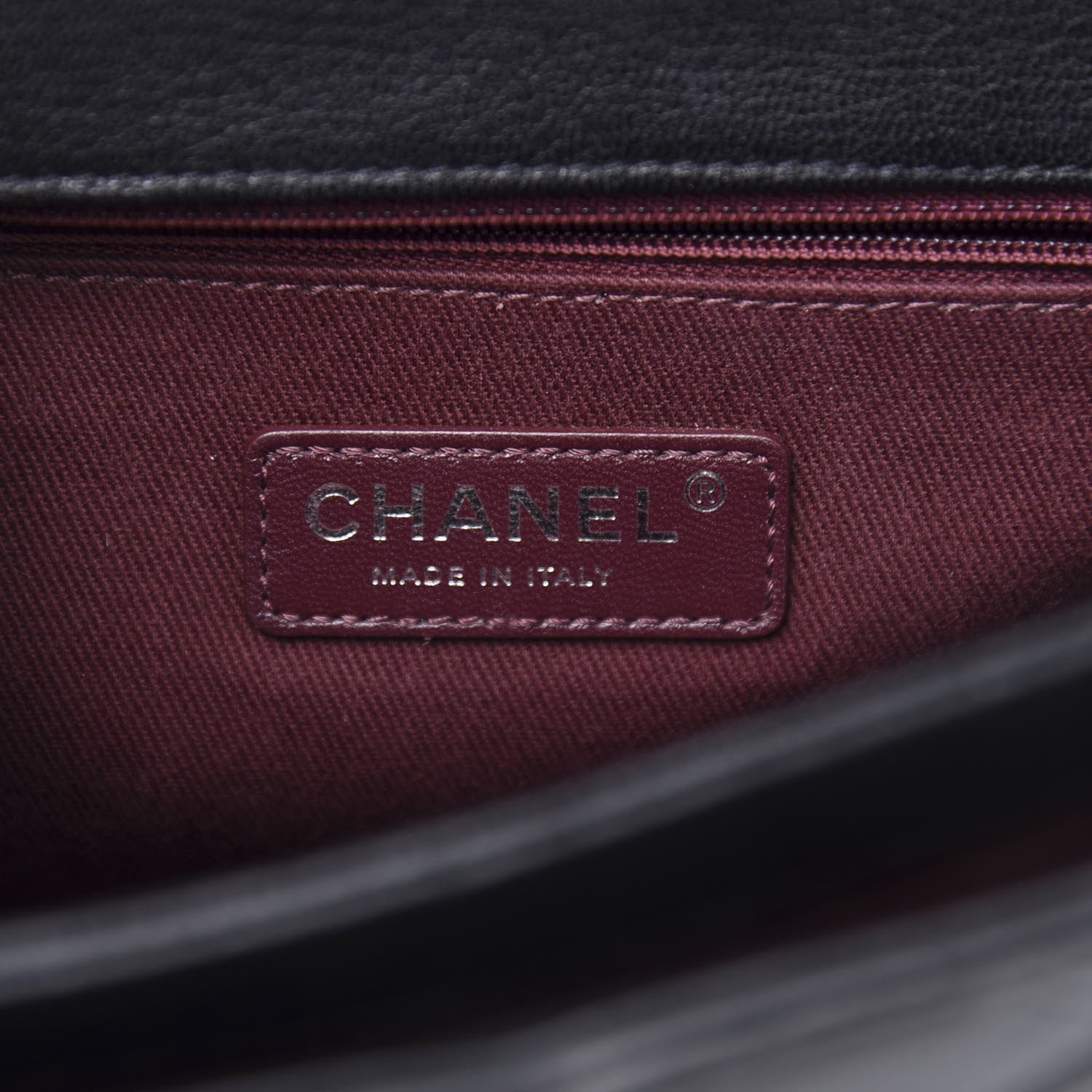 Chanel Goatskin Quilted Medium Perfect Edge Flap Black 8 of 11