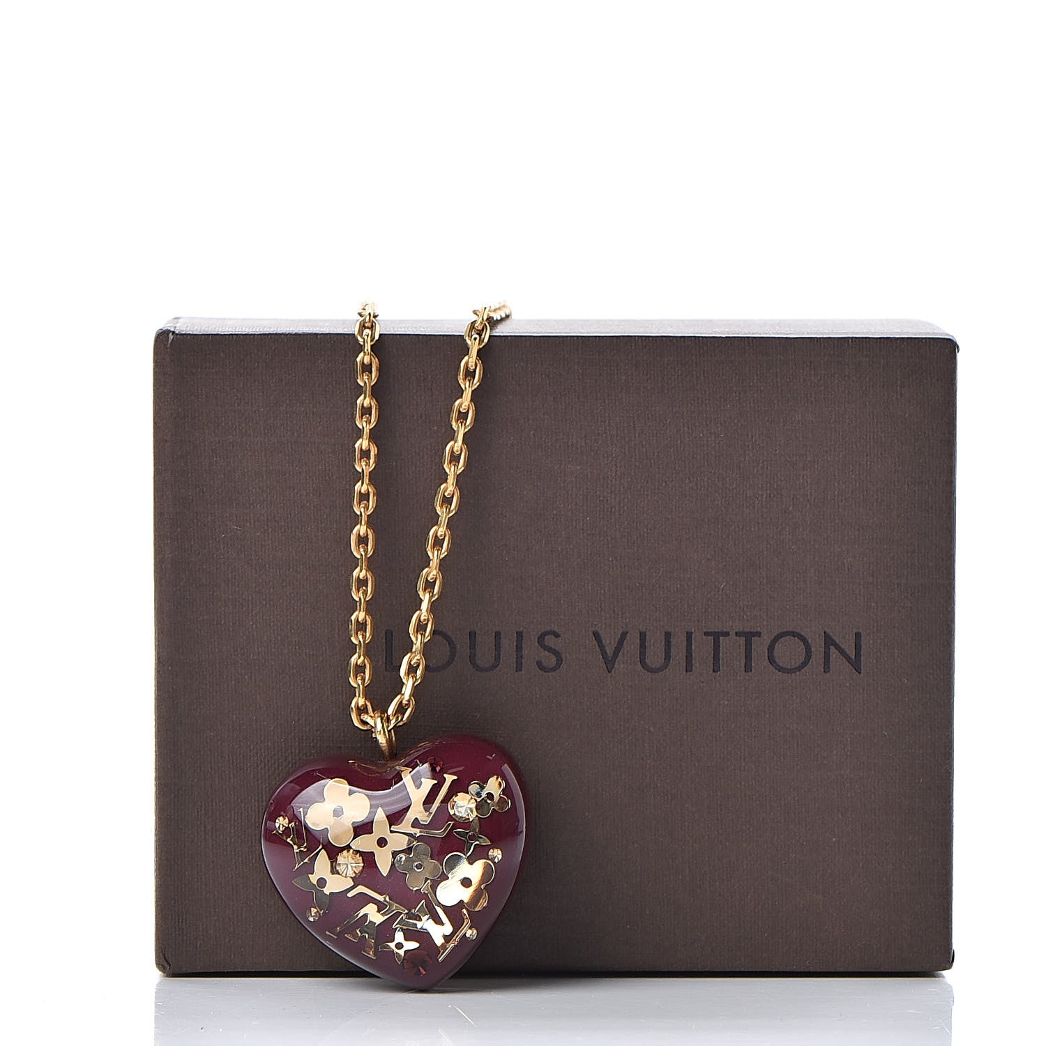 Louis Vuitton Inclusion Heart Necklace Rouge Fauviste 5 of 5