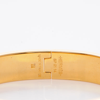 Hermes Enamel Narrow Clic Clac H Bracelet GM White 4 of 4