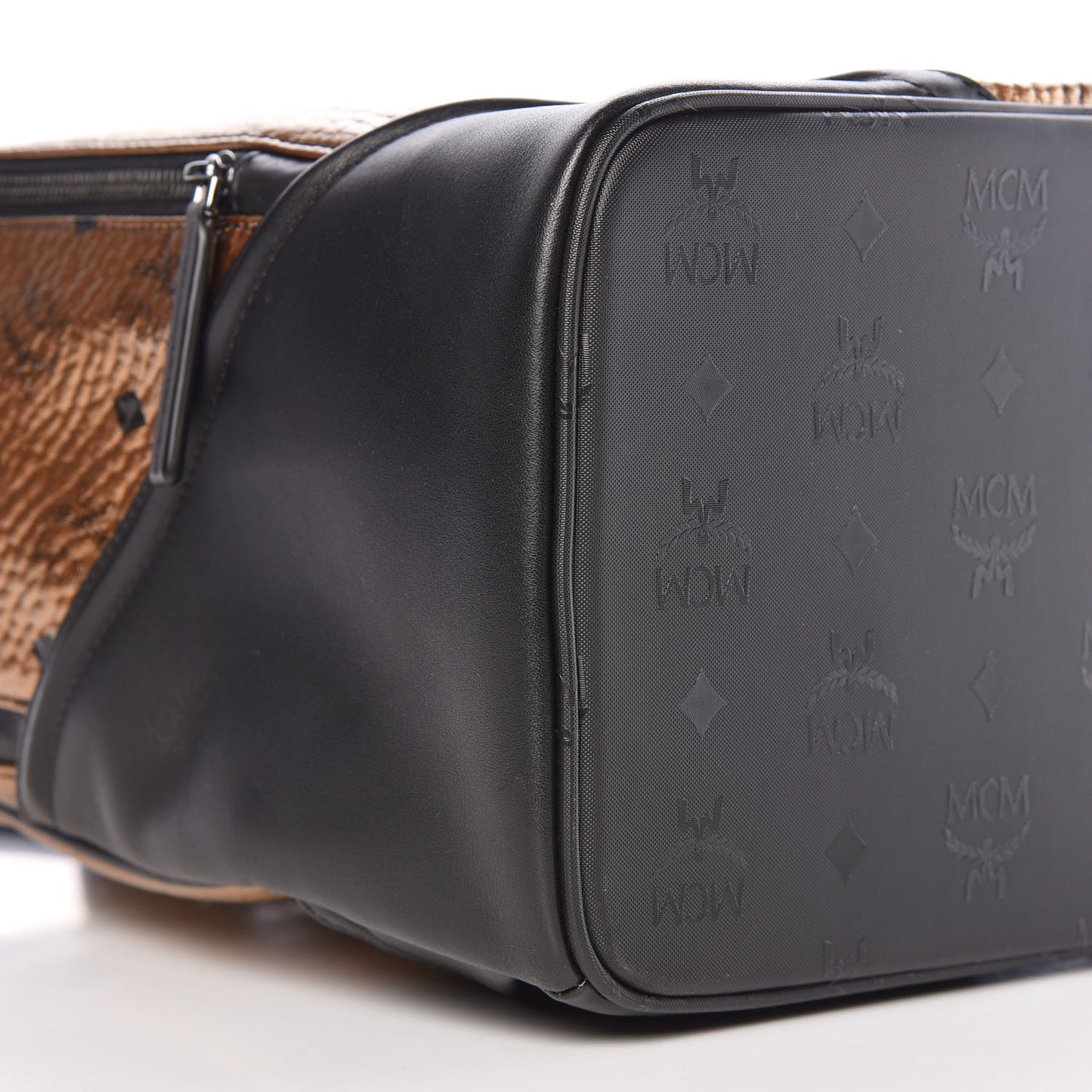 Metallic Visetos Medium Duke Backpack Gold