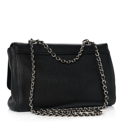 Mulberry Glossy Goatskin Small Lily Flap Black 3 of 11