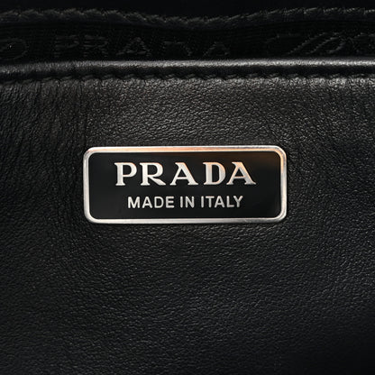 Prada Spazzolato Cleo Shoulder Bag Black 6 of 13