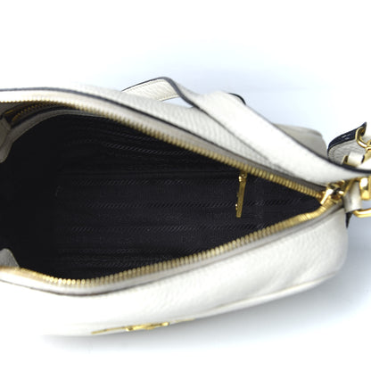 Prada Vitello Daino Camera Crossbody Bianco 6 of 10