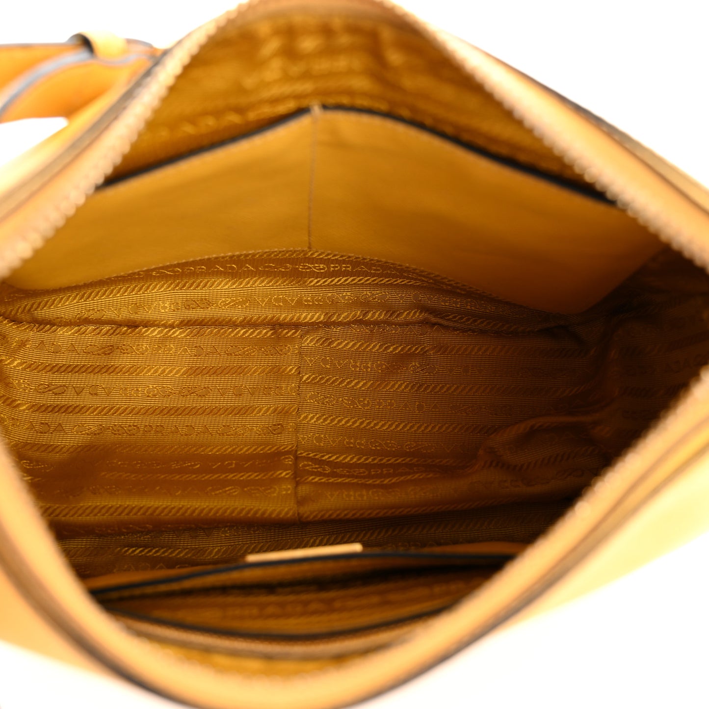 Saffiano Lux Shoulder Bag Soleil