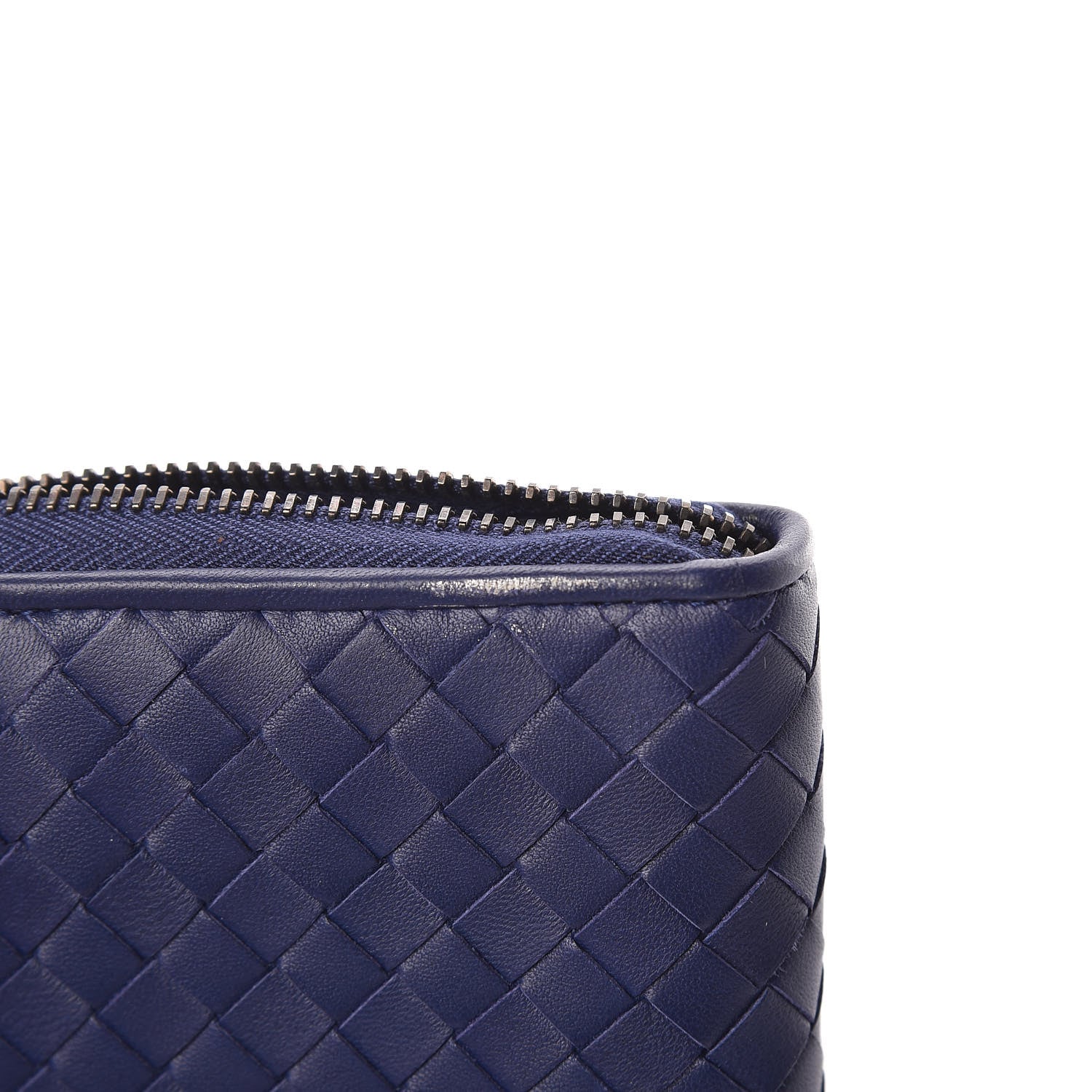 Bottega Veneta Nappa Intrecciato Zip Around Wallet Atlantic 7 of 8