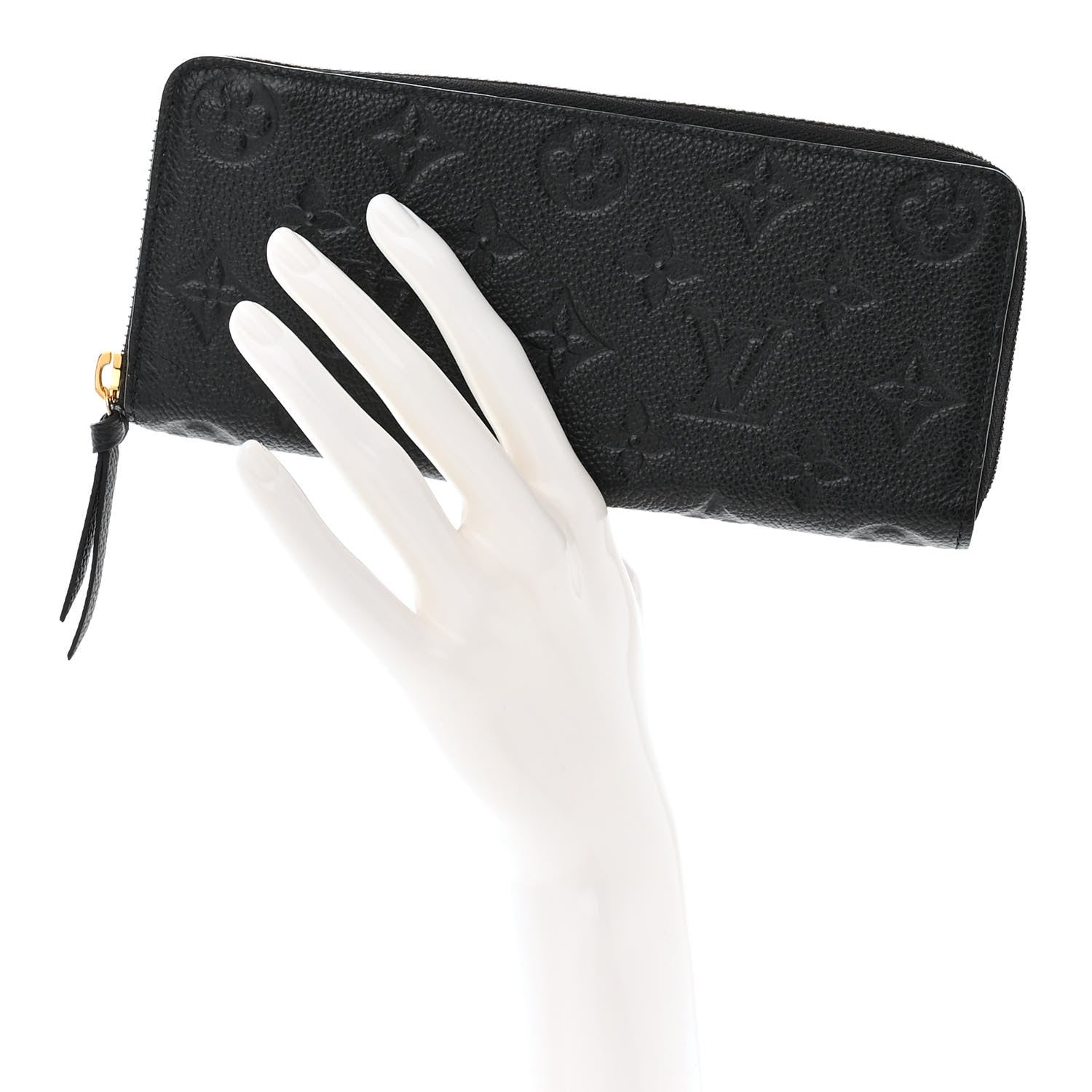 Louis Vuitton LOUIS VUITTON Empreinte Clemence Wallet Black 2 of 9
