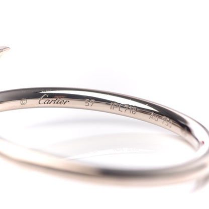 Cartier 18K White Gold Small Juste Un Clou Ring 57 8 4 of 5