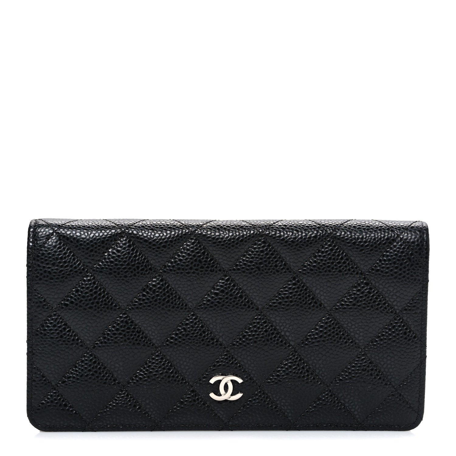 Chanel Caviar Quilted Yen Wallet Black 1 of 8