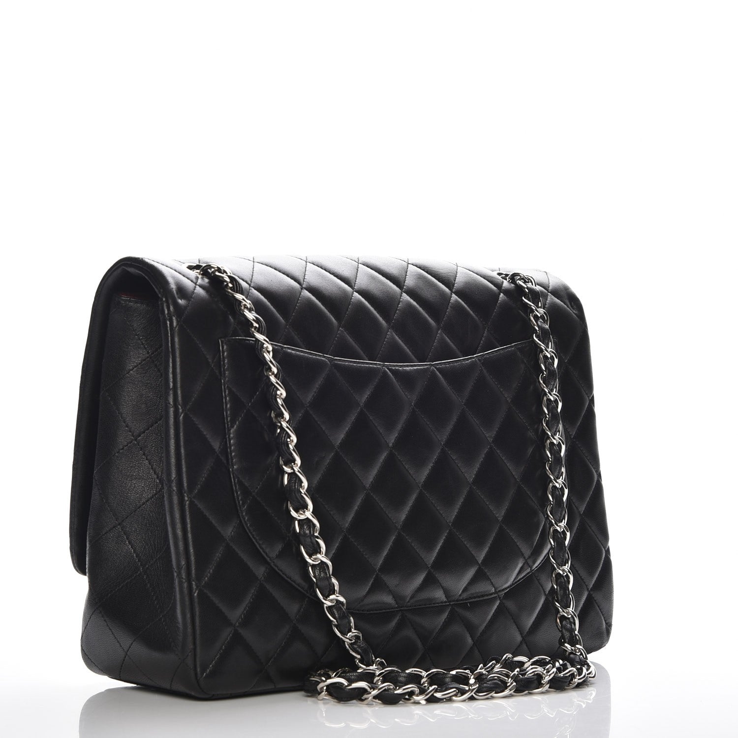 Chanel Lambskin Quilted Maxi Single Flap Black 3 of 7