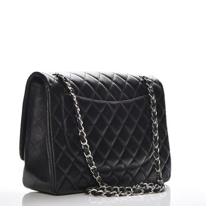Chanel Lambskin Quilted Maxi Single Flap Black 3 of 7