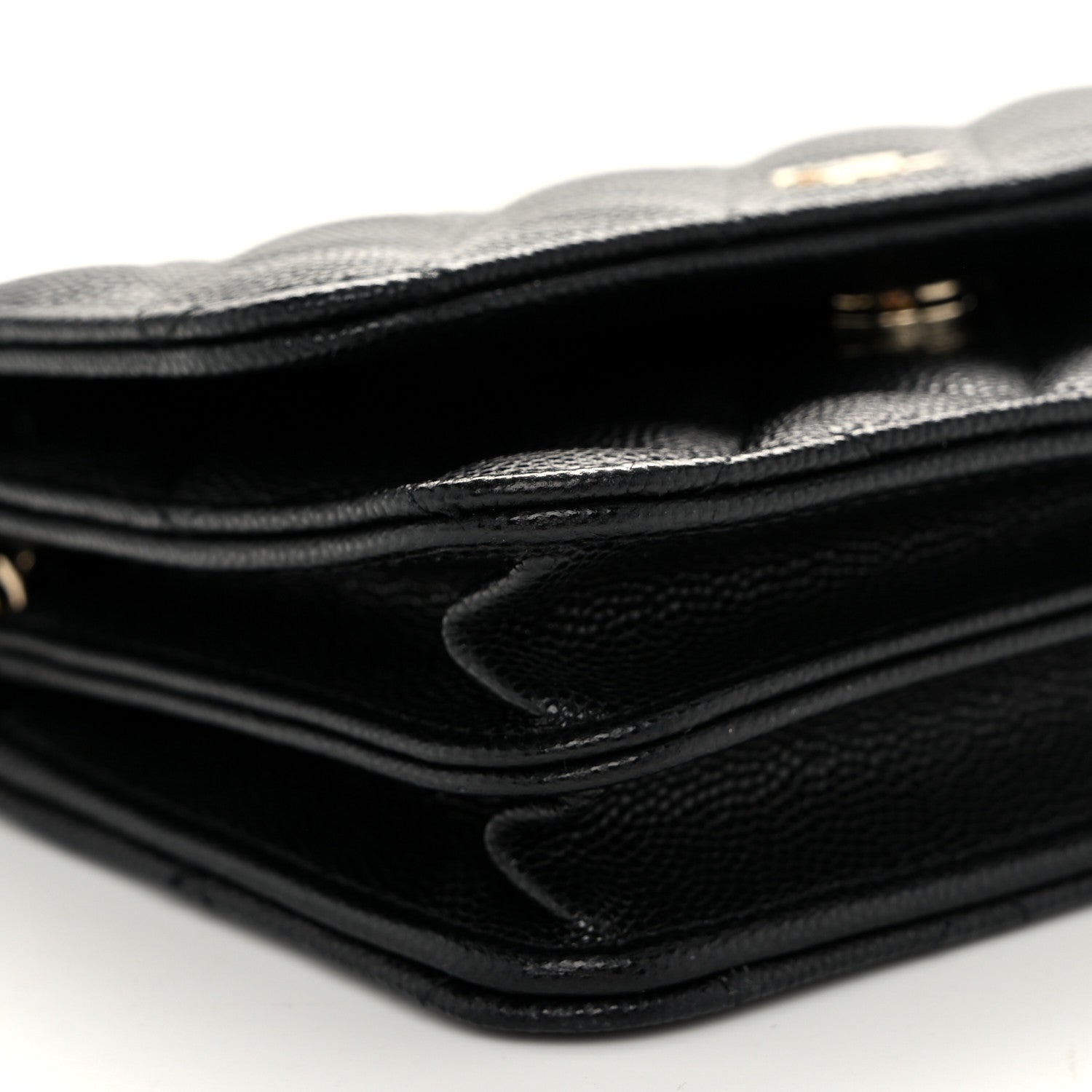 Chanel Caviar Quilted Mini Wallet On Chain WOC Black 9 of 11