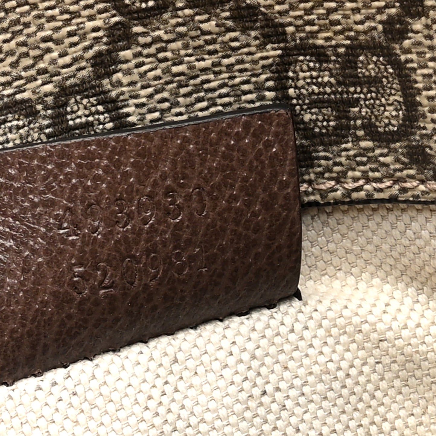 GG Supreme Monogram Neo Vintage Web Belt Bag Brown