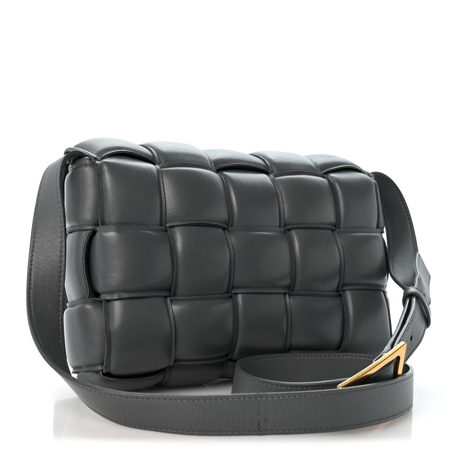 Bottega Veneta Nappa Maxi Intreccio Padded Cassette Crossbody Bag Thunder 3 of 14