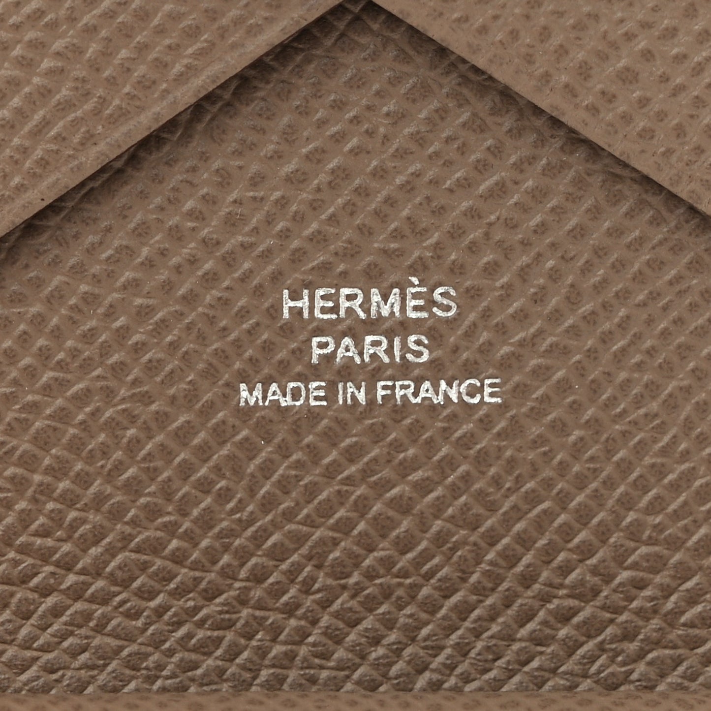 Epsom Calvi Duo Card Case Etoupe
