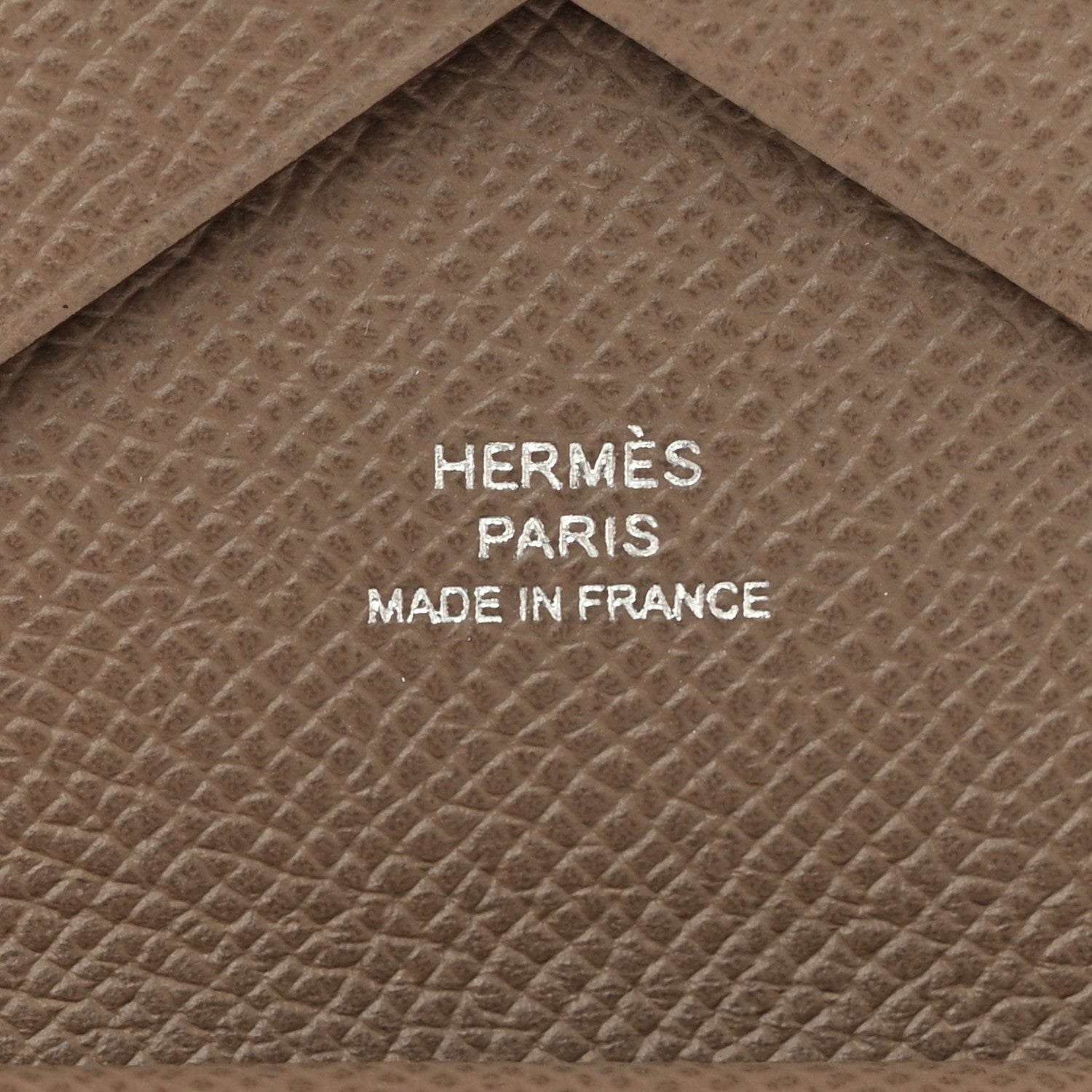 Hermes Epsom Calvi Duo Card Case Etoupe 6 of 8
