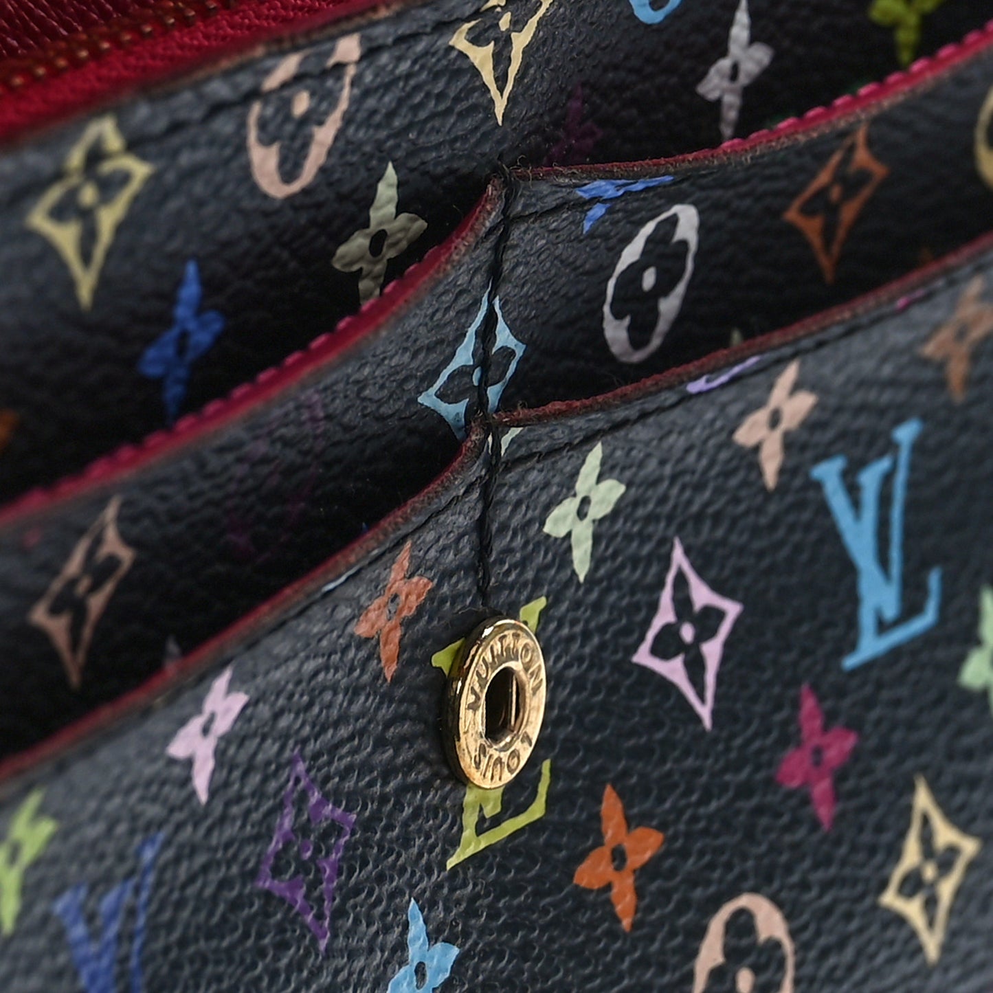 Monogram Multicolor Sarah Wallet Black Grenade