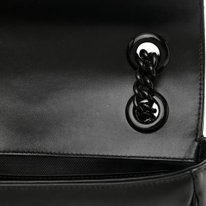 Gucci Calfskin Matelasse Monochrome Mini GG Marmont Shoulder Bag Black 11 of 11