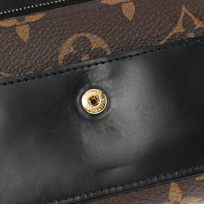 Louis Vuitton Monogram Flower Lock Compact Wallet Black 11 of 12