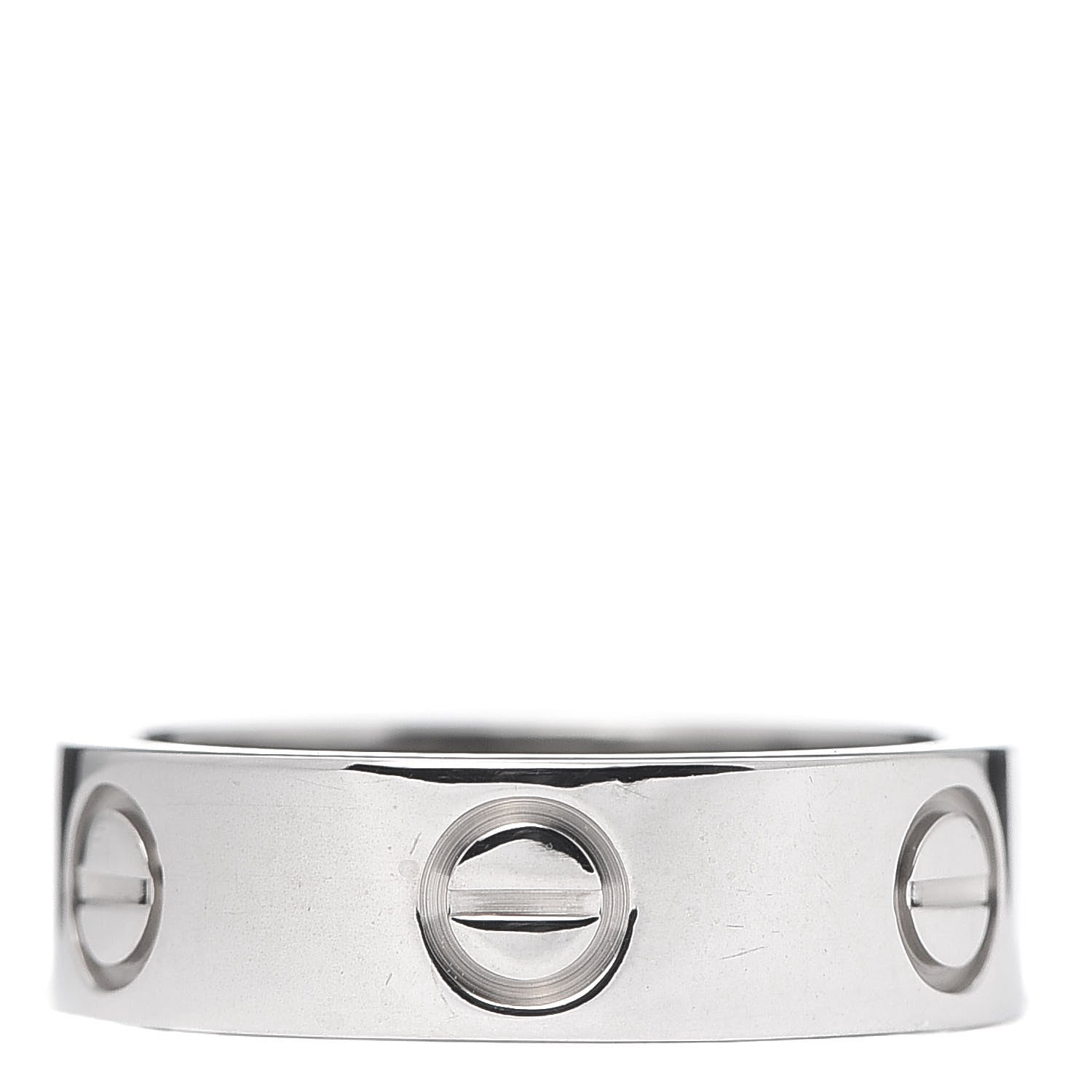 Cartier 18K White Gold 5.5mm LOVE Ring 50 5.25 3 of 4