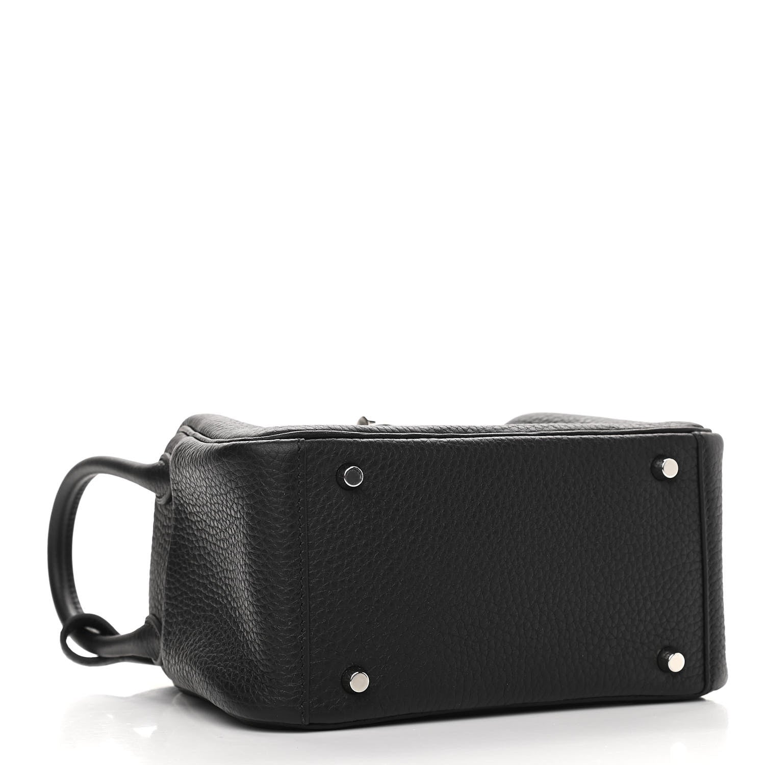 Hermes Taurillon Clemence Mini Lindy 20 Black 7 of 19