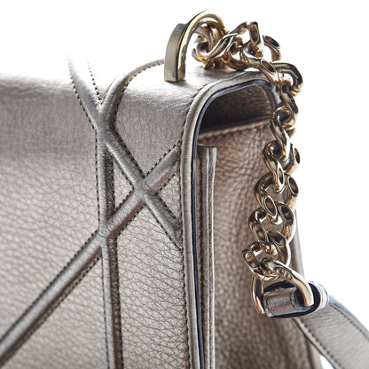 Christian Dior Metallic Grained Calfskin Medium Diorama Flap Bag Gold 15 of 15