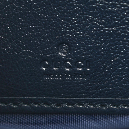 Gucci Monogram Multicolor Matelasse Diagonal GG Marmont Zip Around Wallet Light Blue 5 of 6