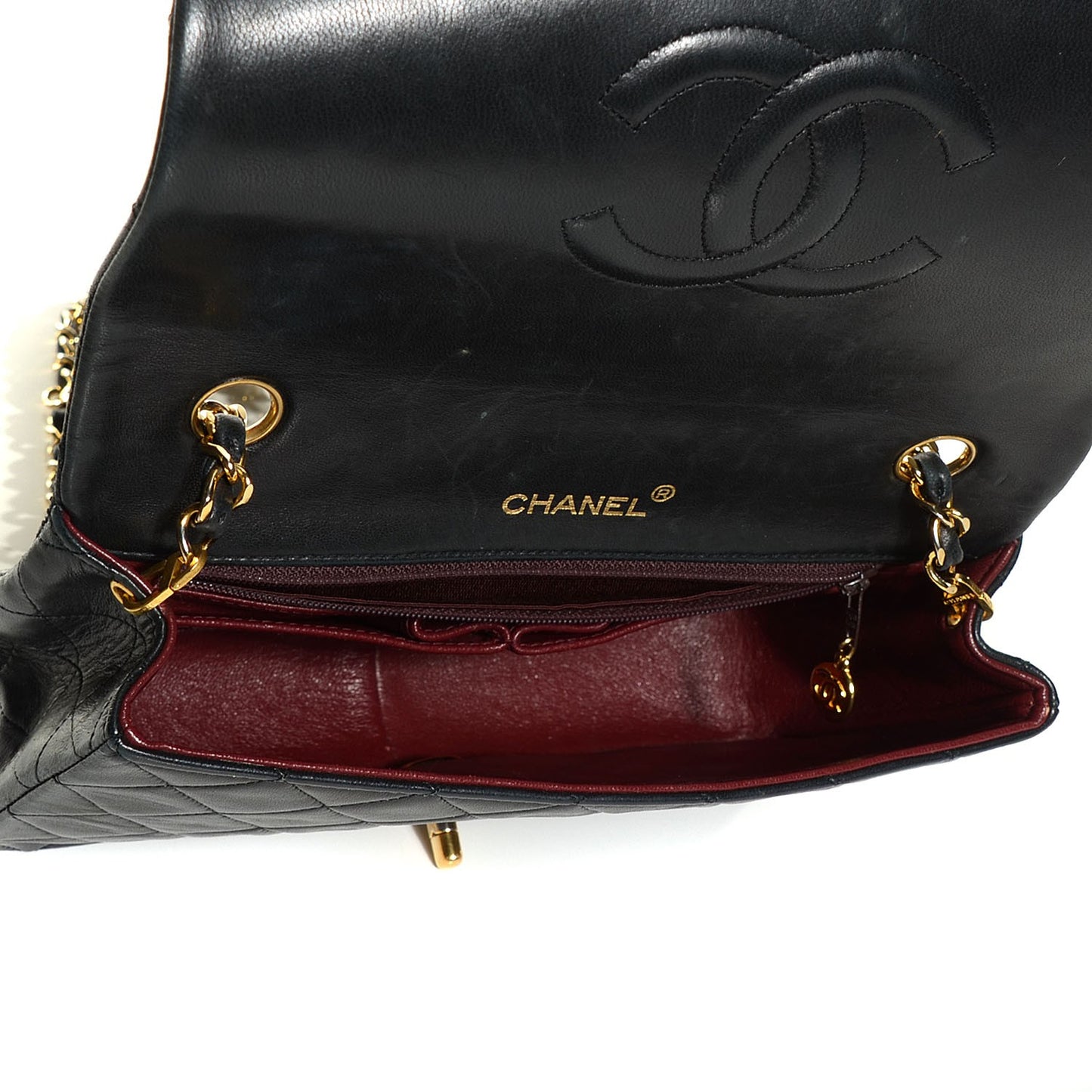 Lambskin Quilted Small Single Flap