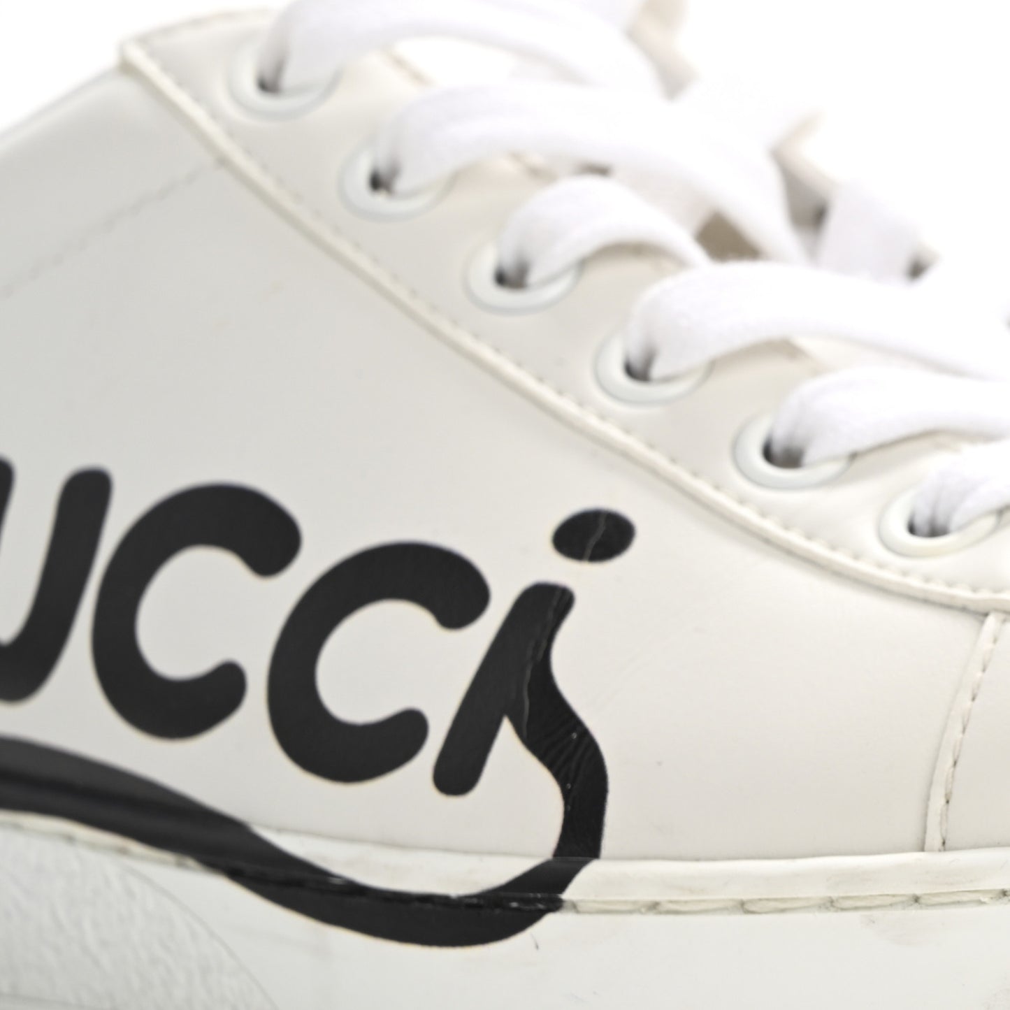 Calfskin Cat Womens Ace Sneakers 35 White