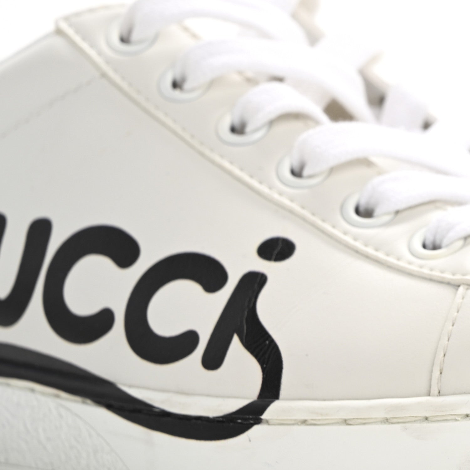 Gucci Calfskin Cat Womens Ace Sneakers 35 White 11 of 14