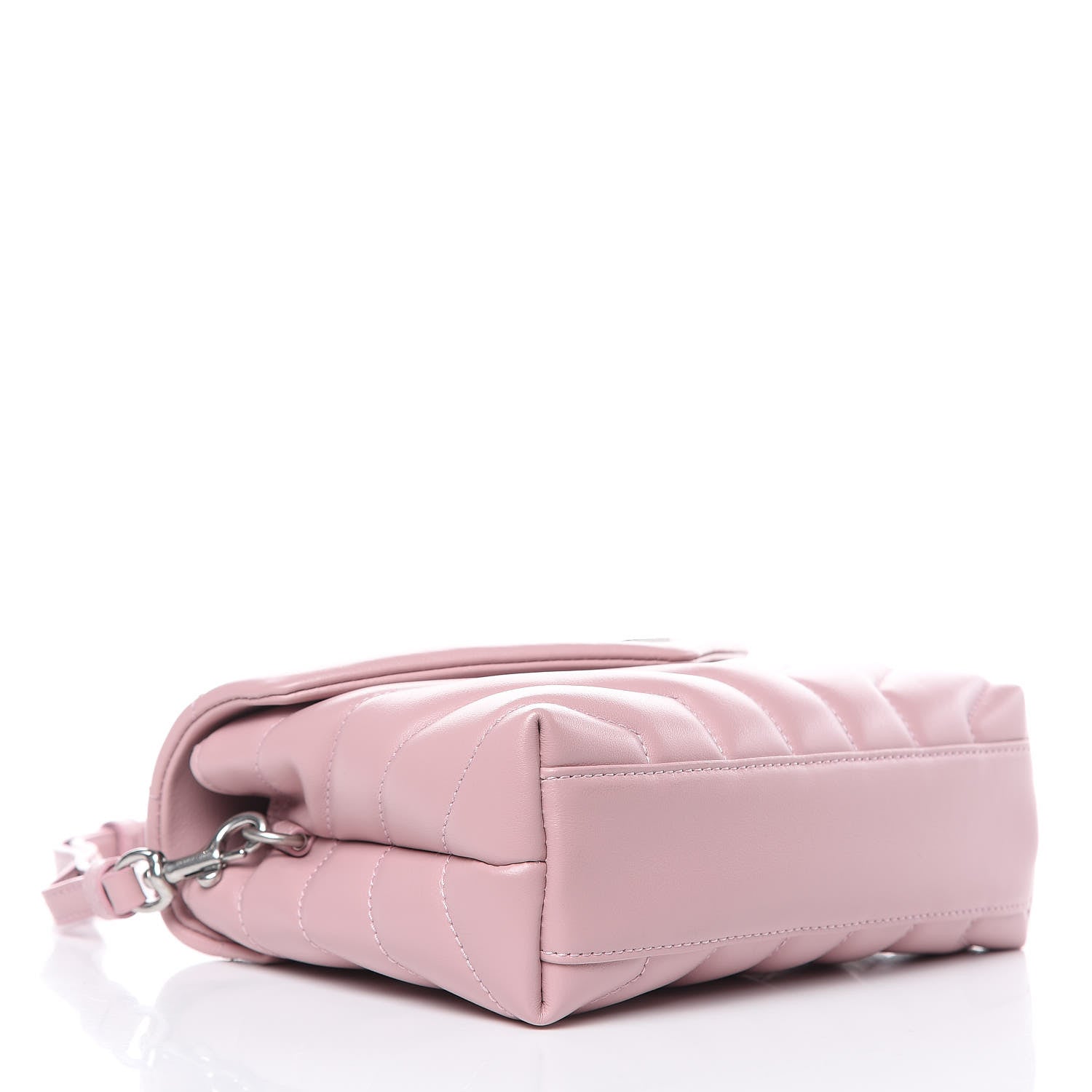 Saint Laurent Calfskin Y Quilted Monogram Toy Loulou Crossbody Bag Tender Pink 4 of 11