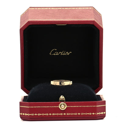 Cartier 18K Pink Gold 3.5mm LOVE Wedding Band Ring 54 6.75 5 of 5