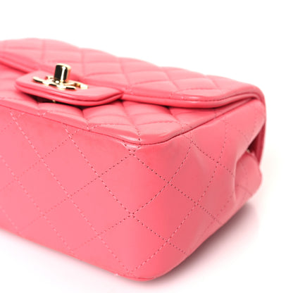 Chanel Lambskin Quilted Mini Square Flap Pink 9 of 9