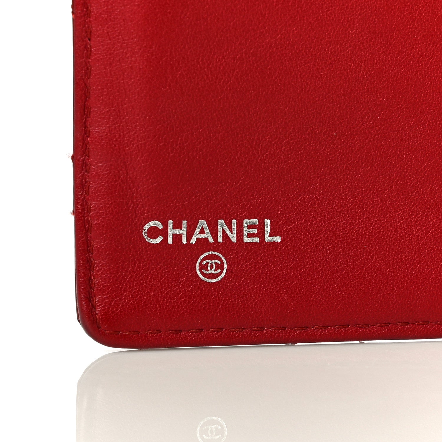 Chanel Patent Quilted Brilliant Yen Wallet Red 6 of 19