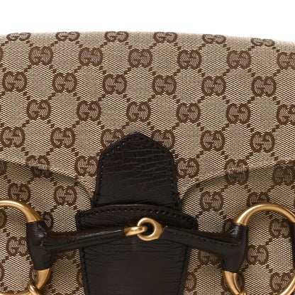 Gucci Monogram Horsebit Chain Flap Shoulder Bag Brown 7 of 9