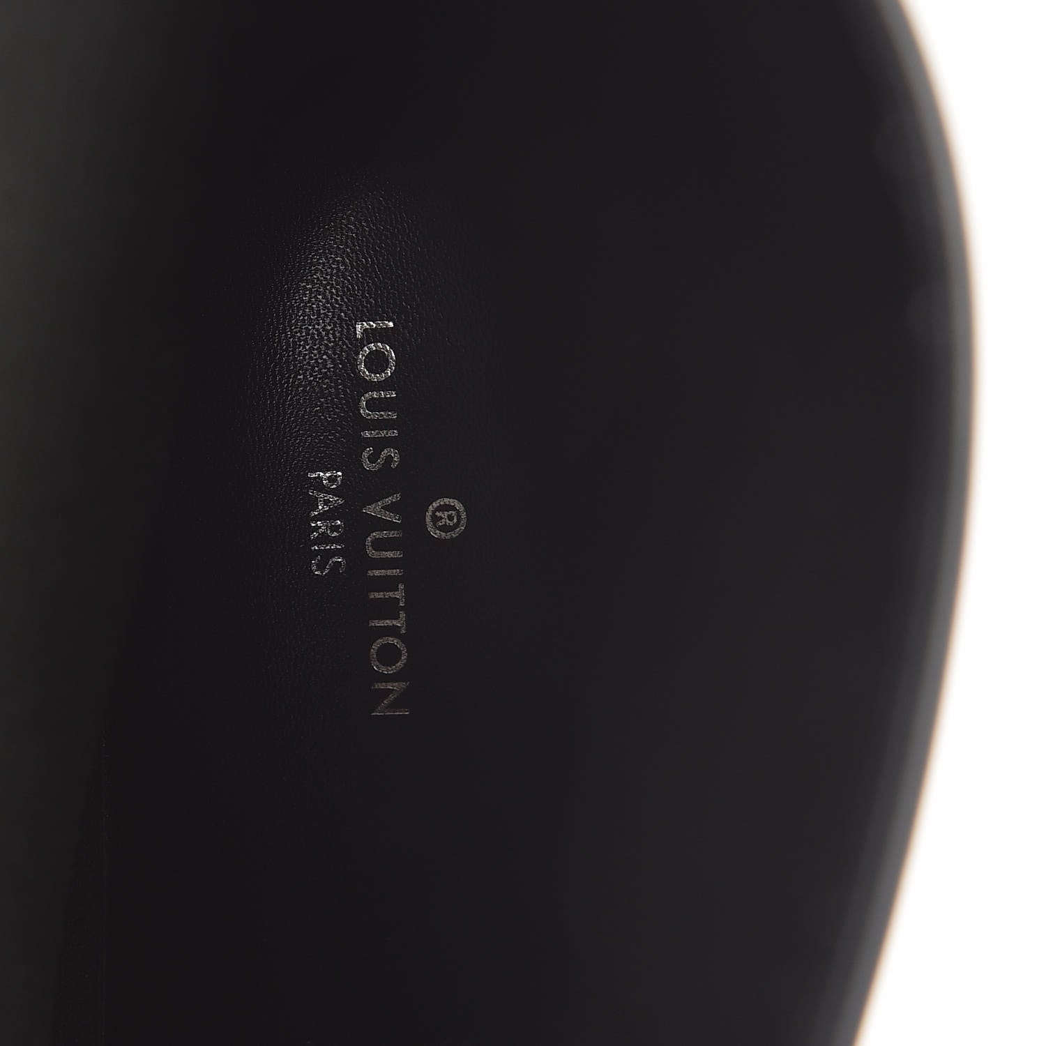 Louis Vuitton Rubber Embossed Monogram Drops Flat Half Boots 40 Black 7 of 8