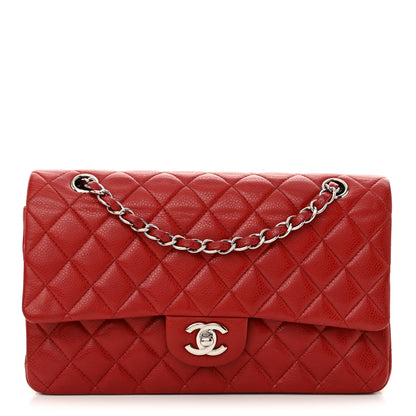 Chanel Caviar Quilted Medium Double Flap Dark Red 1 of 13