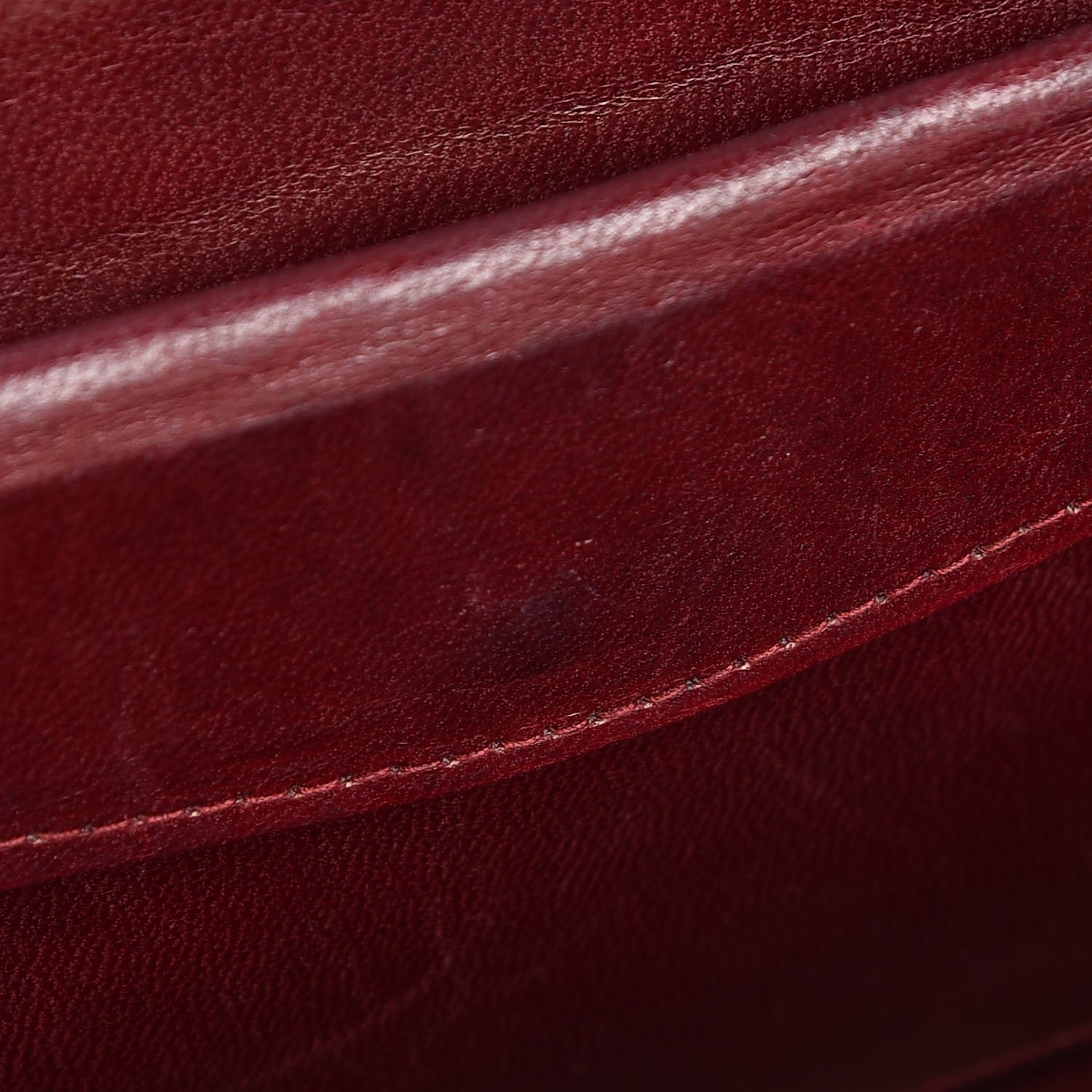 Chanel Vintage Lambskin Chevron Quilted Frame Shoulder Bag Navy 7 of 13