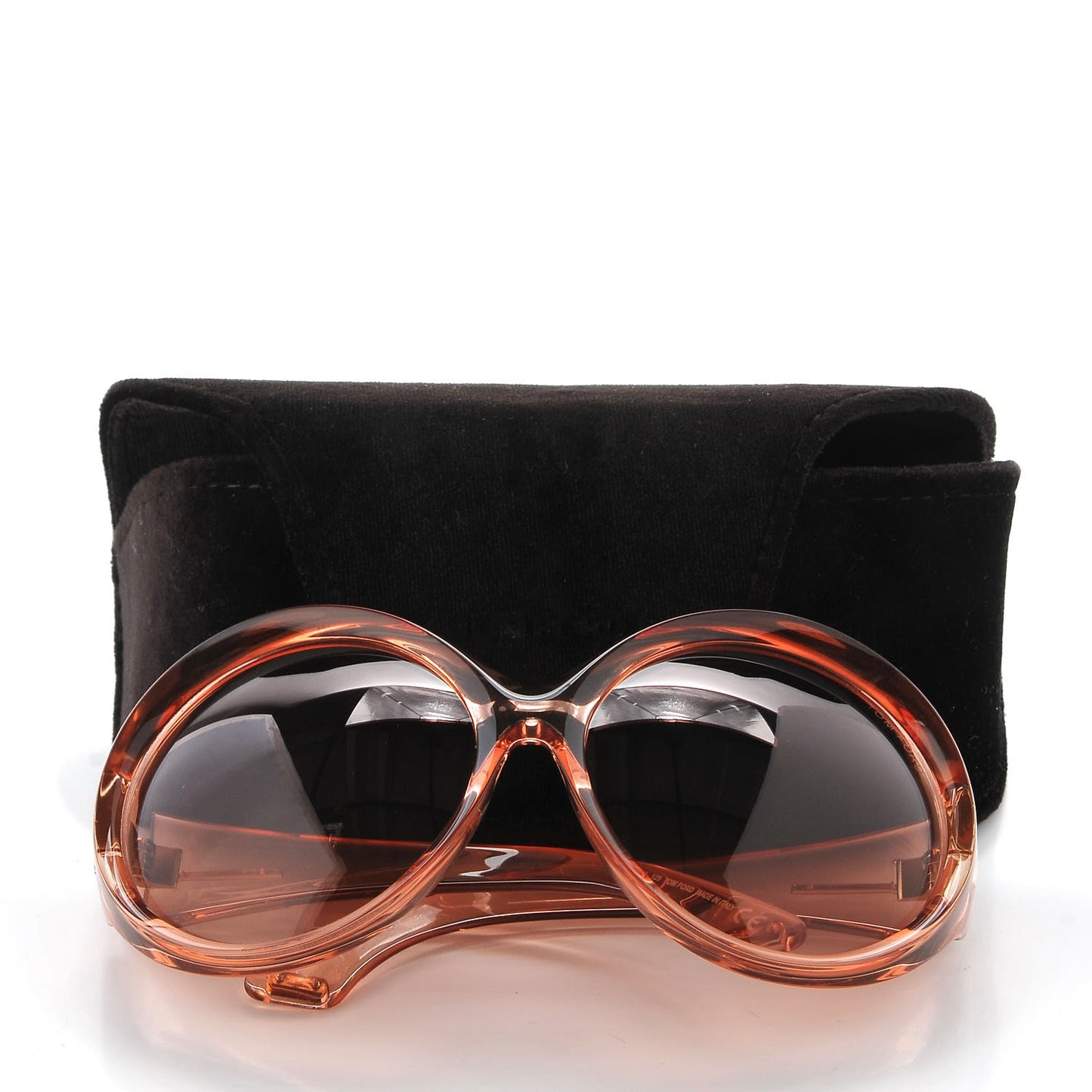 Ali Oversized Round Sunglasses TF0221 Peach Pink
