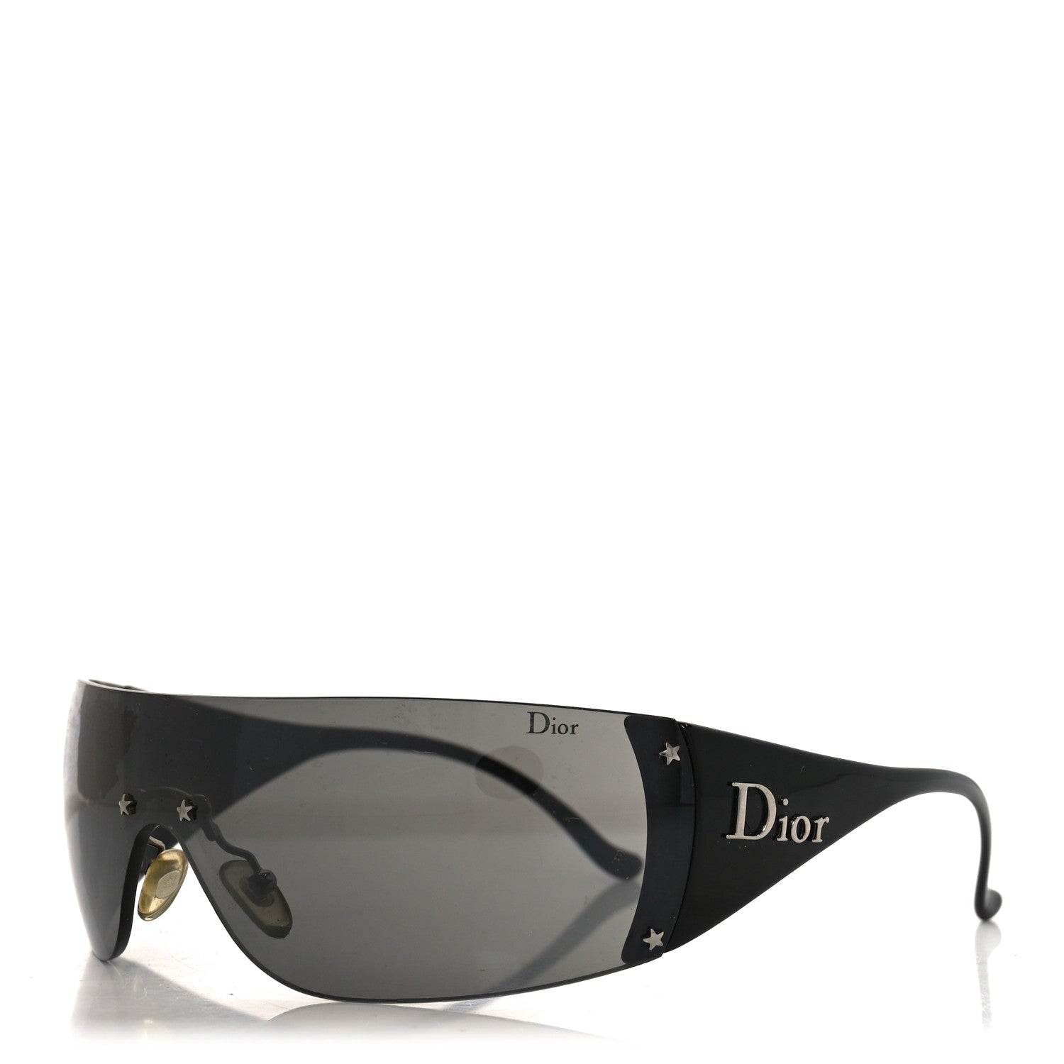 Christian Dior Acetate Shield Ski 6 Sunglasses Black 1 of 6