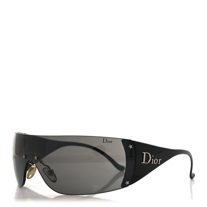 Christian Dior Acetate Shield Ski 6 Sunglasses Black 1 of 6
