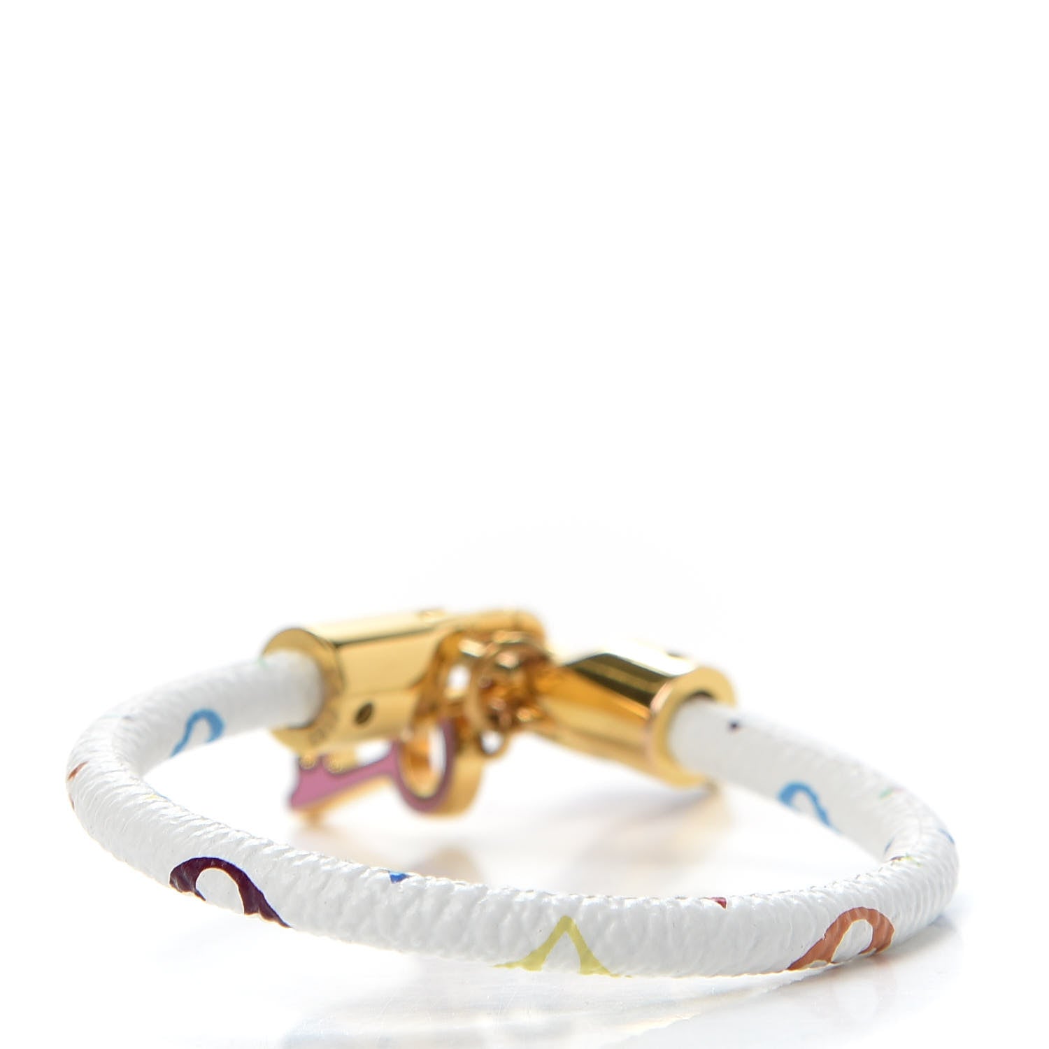 Louis Vuitton Monogram Multicolor Luck It Bracelet 19 White 3 of 5
