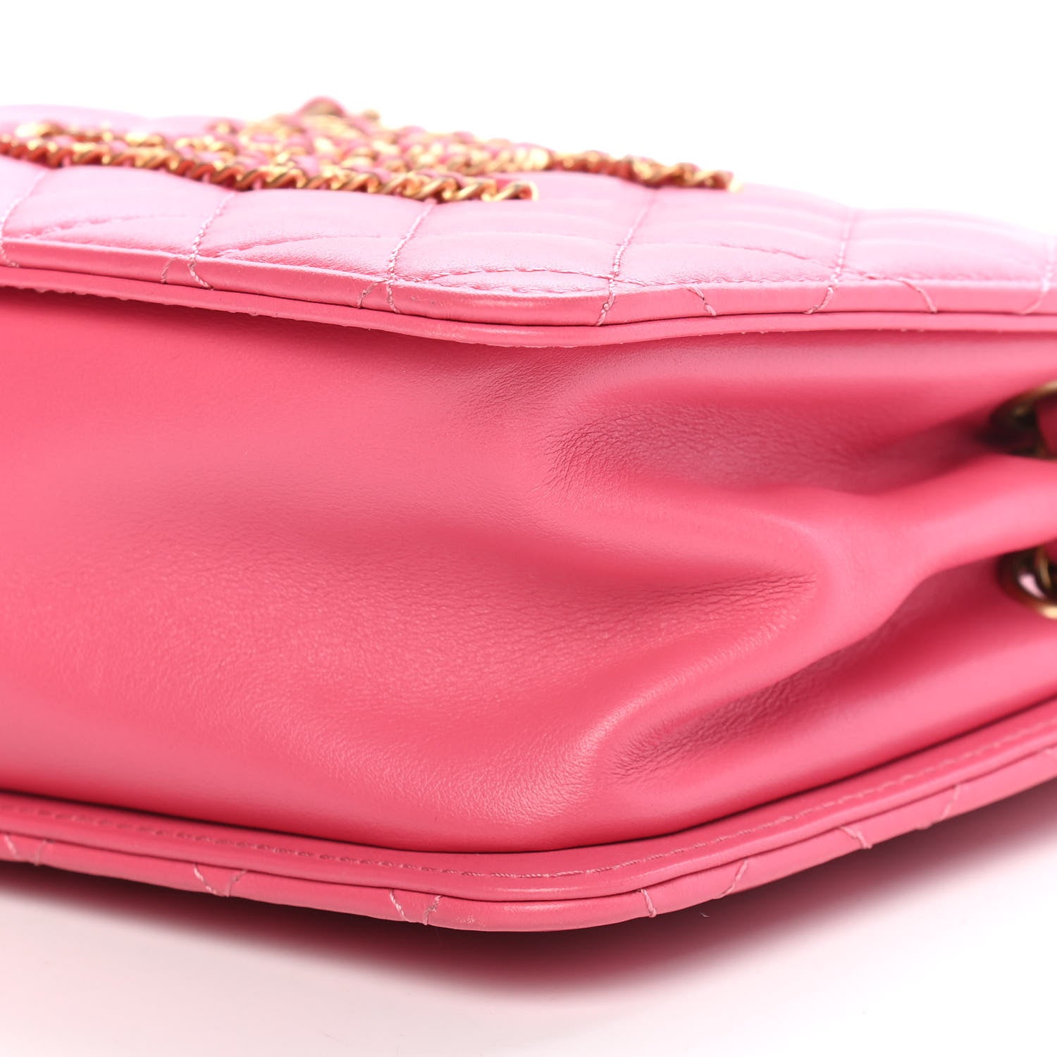 Chanel Calfskin Quilted CC Small Once Upon A Time Tote Pink 8 of 8