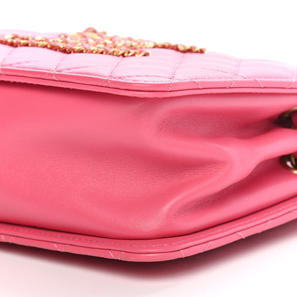 Chanel Calfskin Quilted CC Small Once Upon A Time Tote Pink 8 of 8