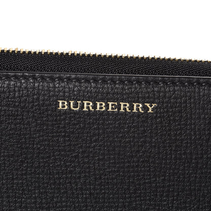 Burberry Calfskin House Check Elmore Zip Around Wallet Black 6 of 8
