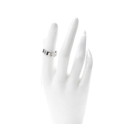 Cartier 18K White Gold 5.5mm LOVE Ring 53 6.25 2 of 6