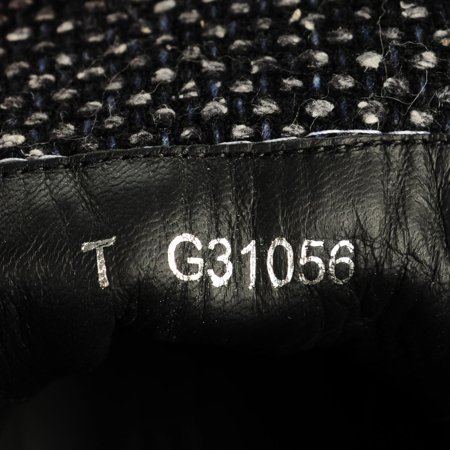 Calfskin Wool Combat Boots 39 Black