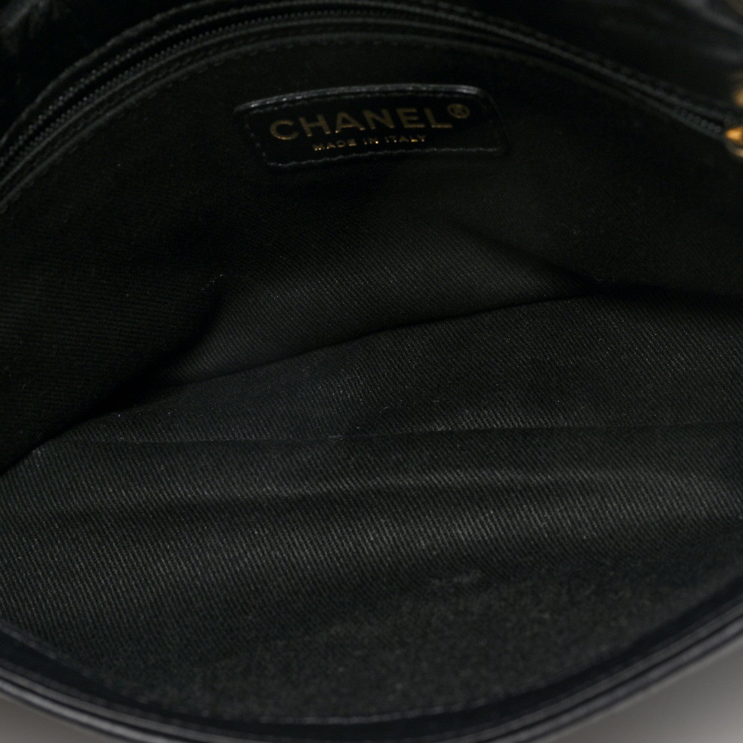 Chanel Lambskin Jersey Scales Flap Black 5 of 10