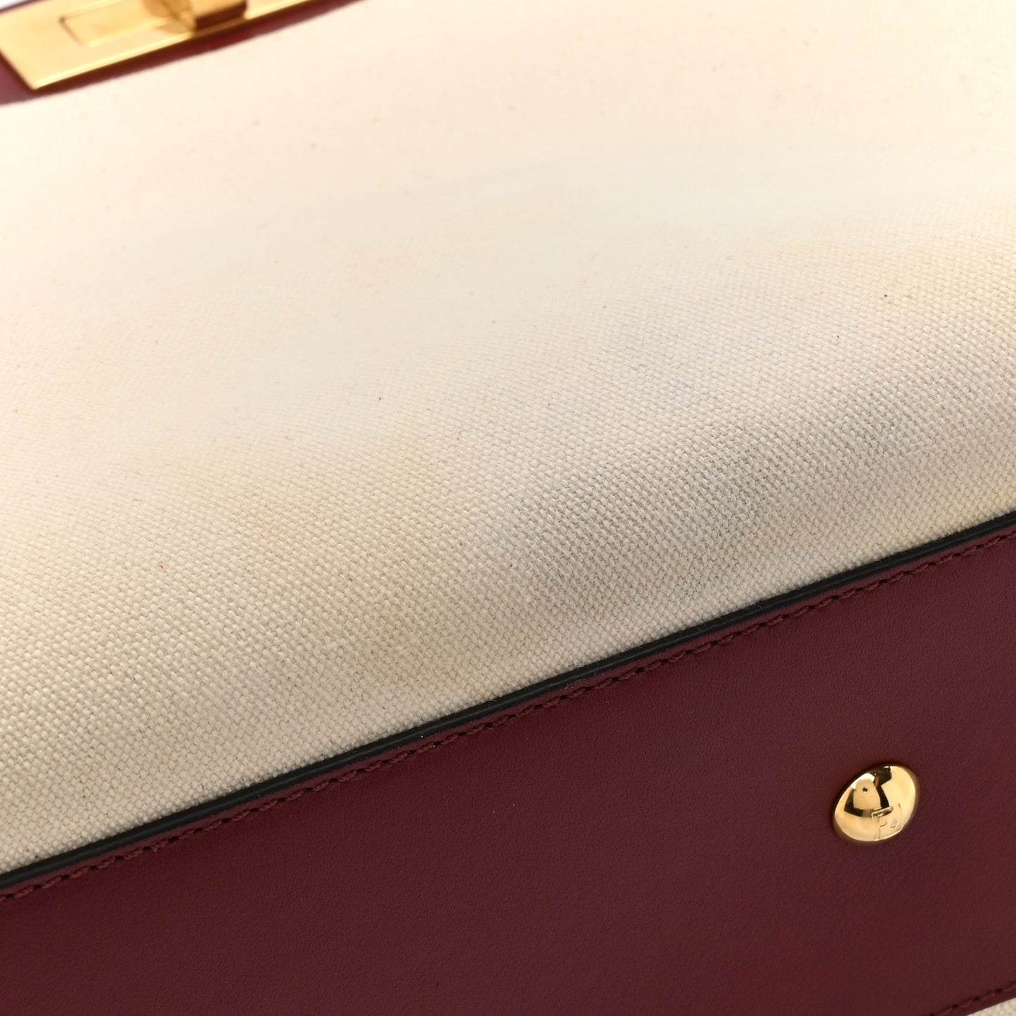 Canvas Calfskin Crocodile Embossed Medium Peekaboo Iconic Satchel Grezzo Barolo Bubblegum