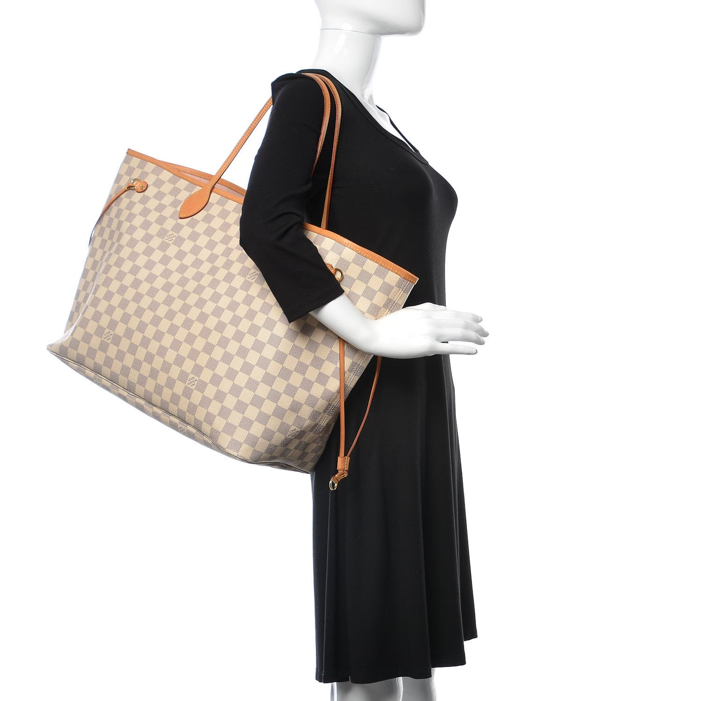 Damier Azur Neo Neverfull GM Rose Ballerine